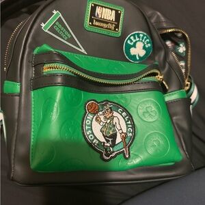 NBA Boston Celtics Black and Green Fan Backpack
